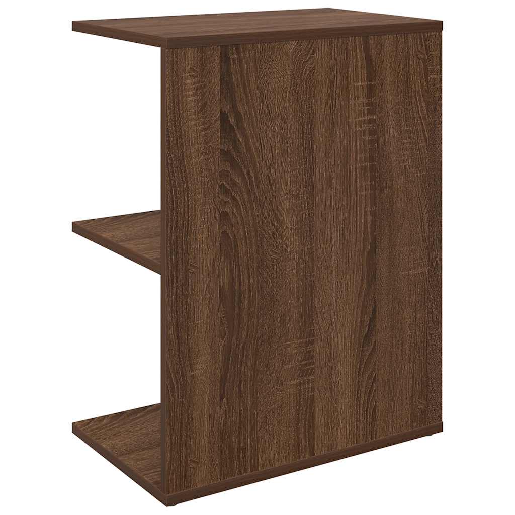 Bedside Table Brown Oak 46.5x29x61 cm Engineered Wood