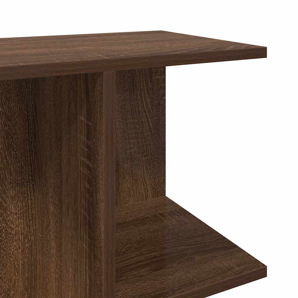Bedside Table Brown Oak 46.5x29x61 cm Engineered Wood