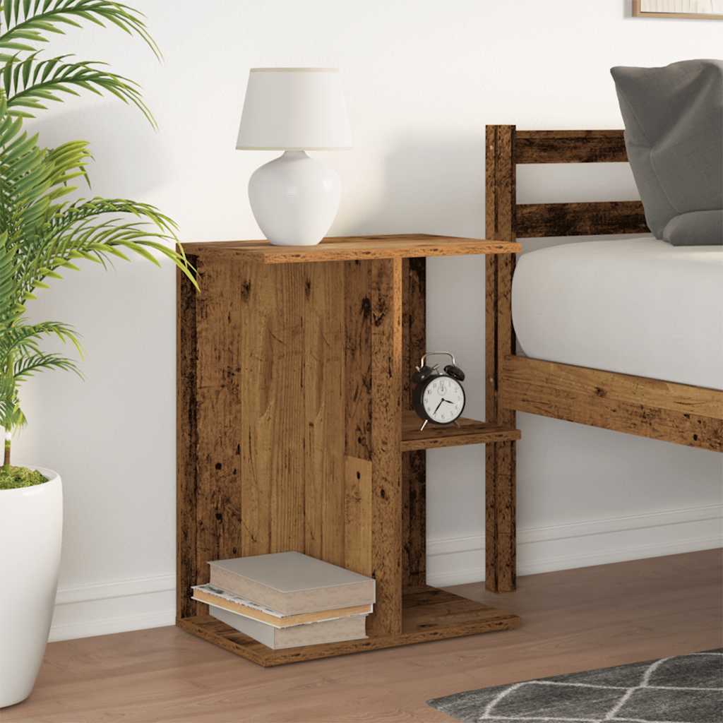 Bedside Table Old Wood 46.5x29x61 cm Engineered Wood