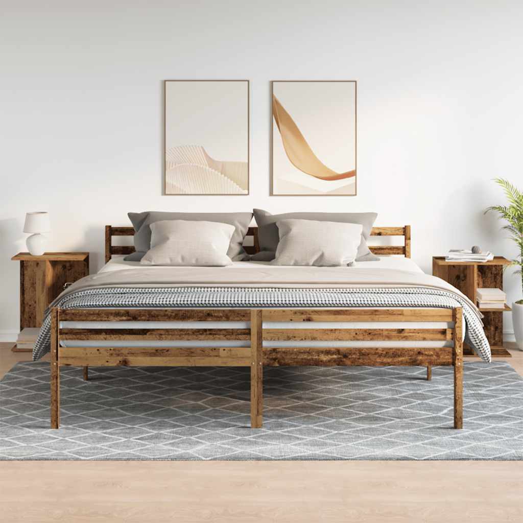 Bedside Tables 2 pcs Old Wood 46.5x29x61 cm Engineered Wood