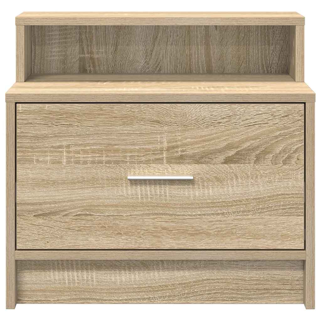 Bedside Cabinets with Drawer 2 pcs Sonoma Oak 51x31x47 cm