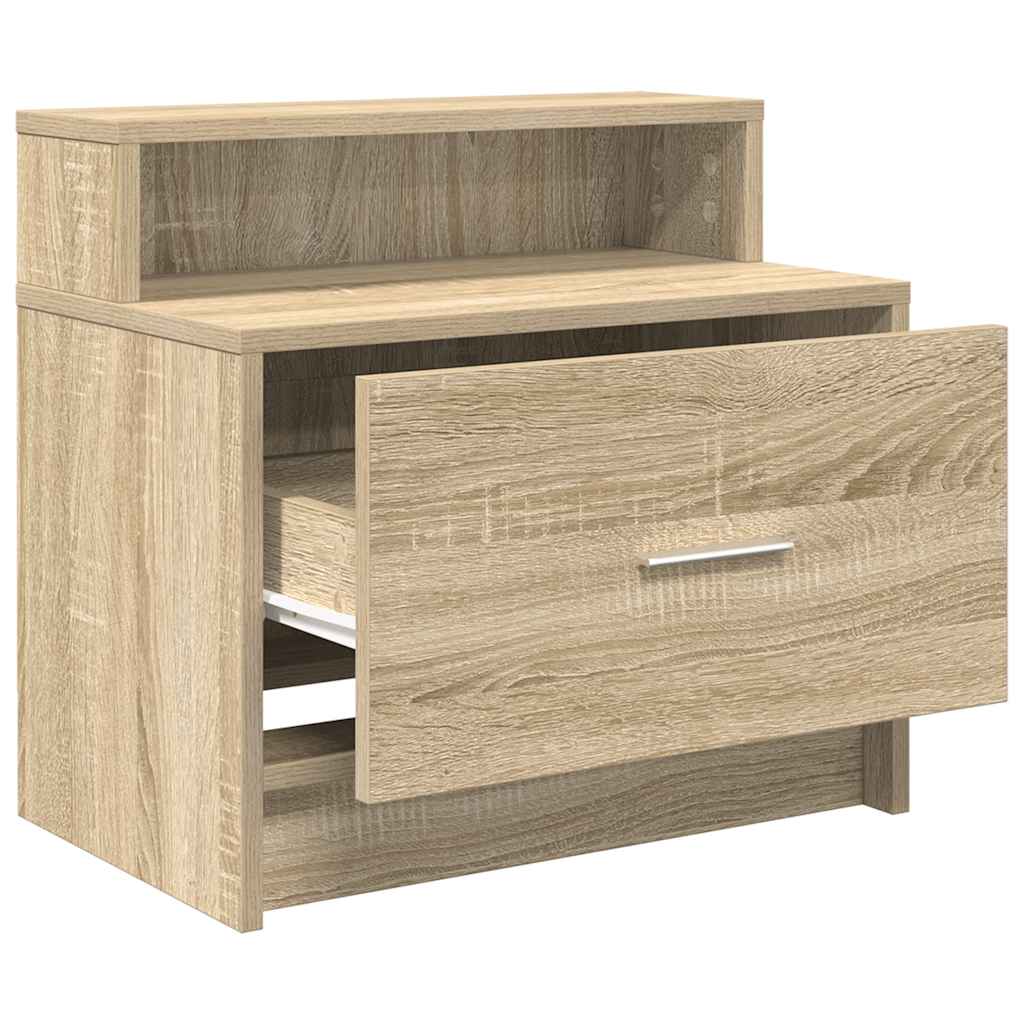 Bedside Cabinets with Drawer 2 pcs Sonoma Oak 51x31x47 cm