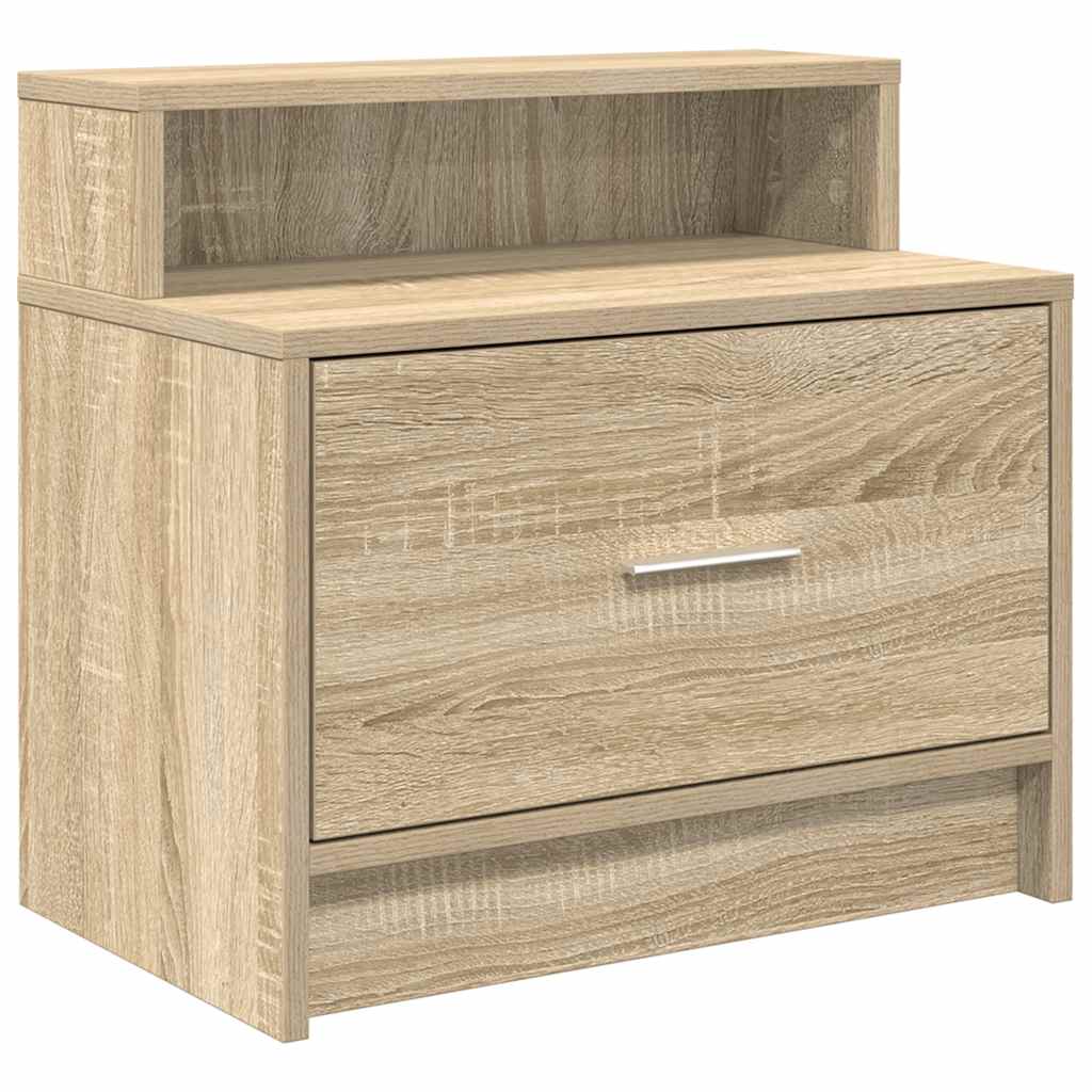 Bedside Cabinets with Drawer 2 pcs Sonoma Oak 51x31x47 cm