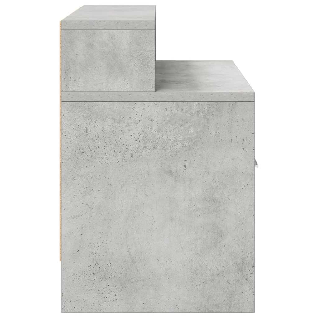 Bedside Cabinets with Drawer 2 pcs Concrete Grey 51x31x47 cm