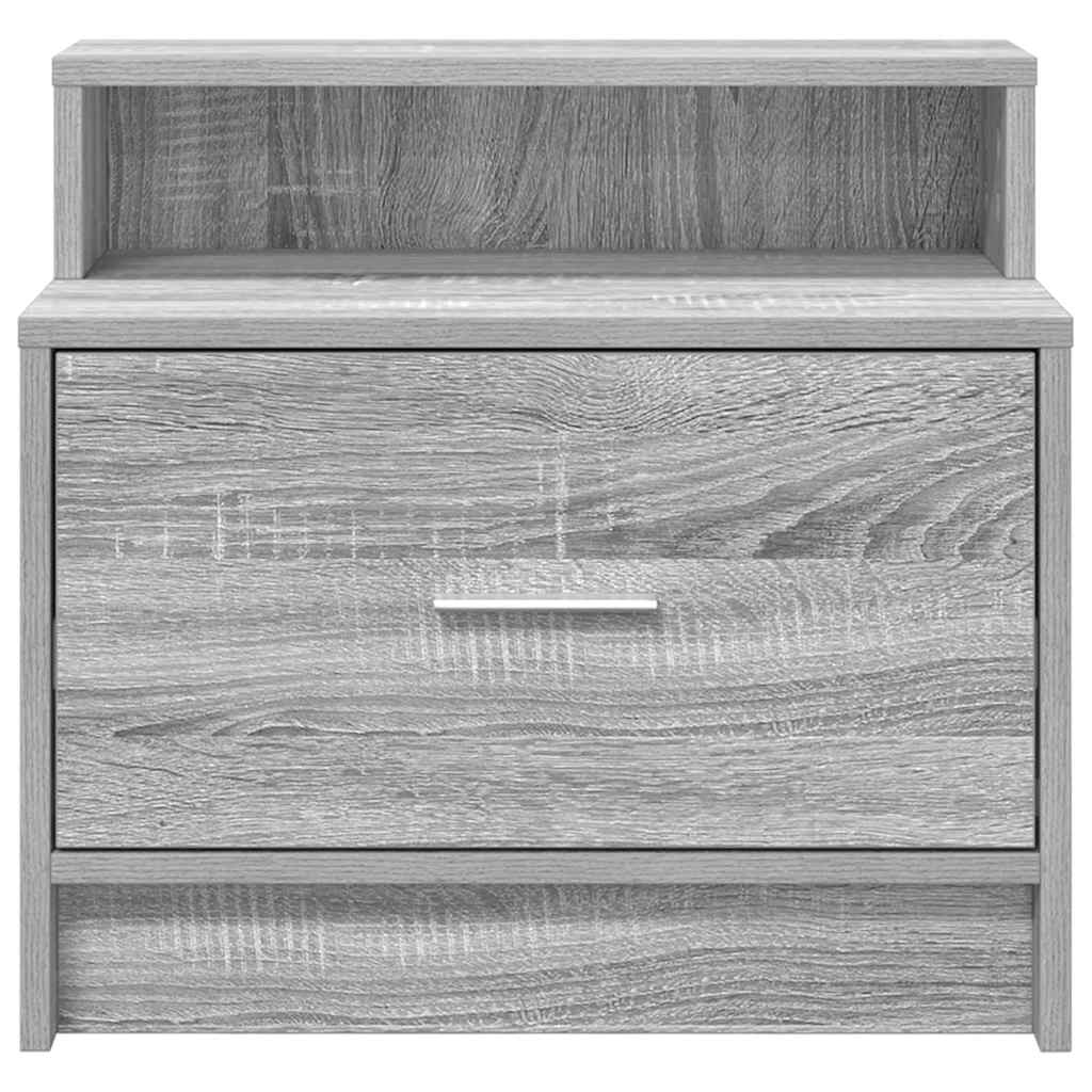 Bedside Cabinets with Drawer 2 pcs Grey Sonoma 51x31x47 cm