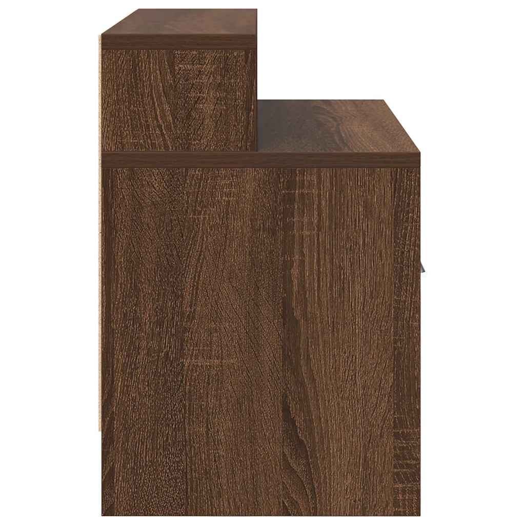 Bedside Cabinets with Drawer 2 pcs Brown Oak 51x31x47 cm