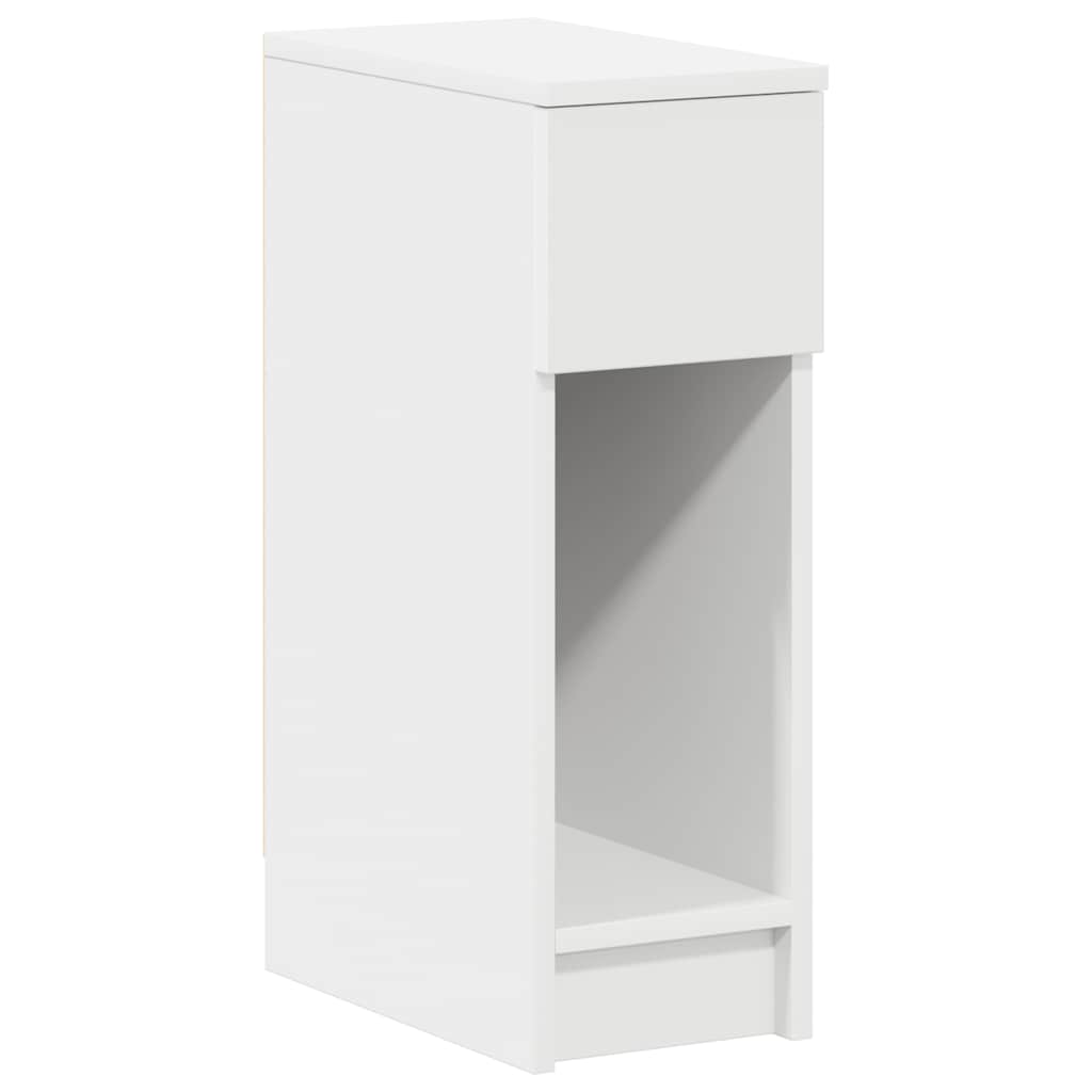 Bedside Cabinet with Drawer White 20x36x60 cm