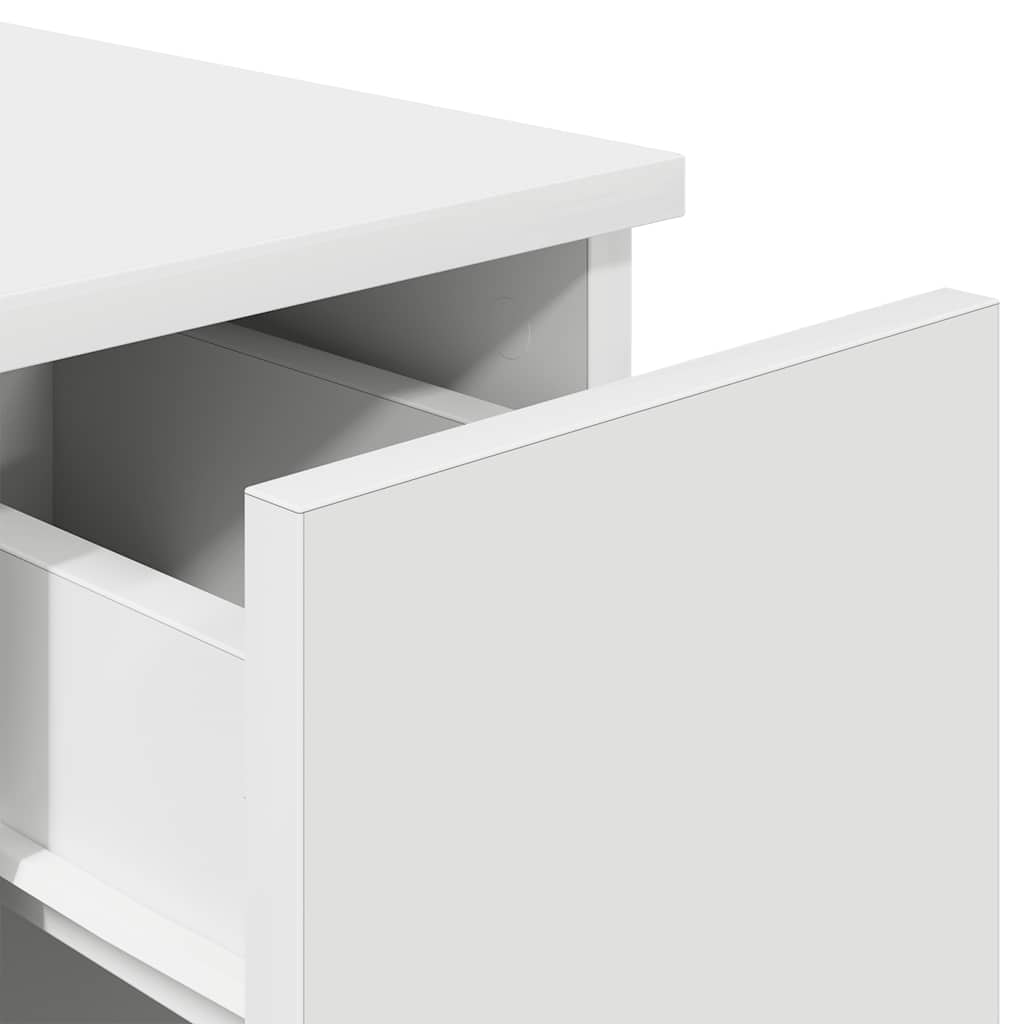 Bedside Cabinet with Drawer White 20x36x60 cm