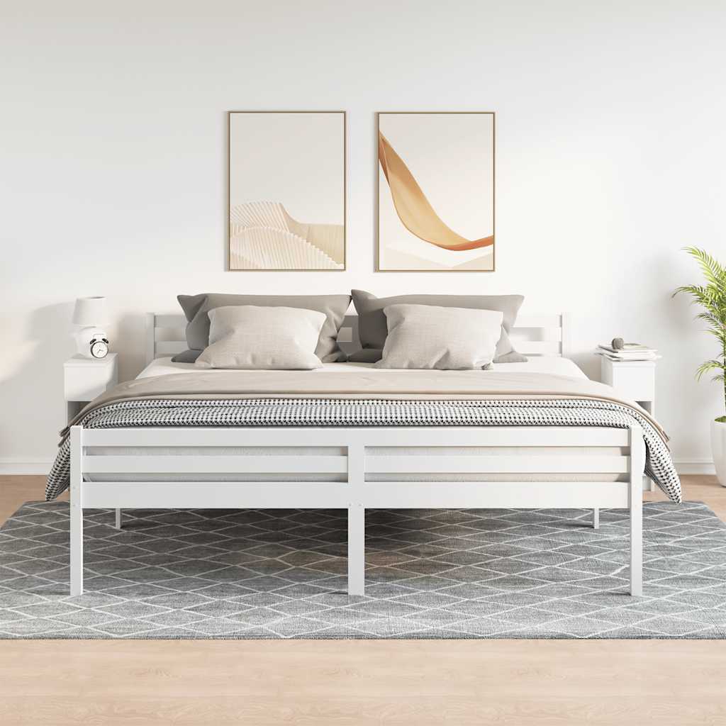 Bedside Cabinets with Drawer 2 pcs White 20x36x60 cm