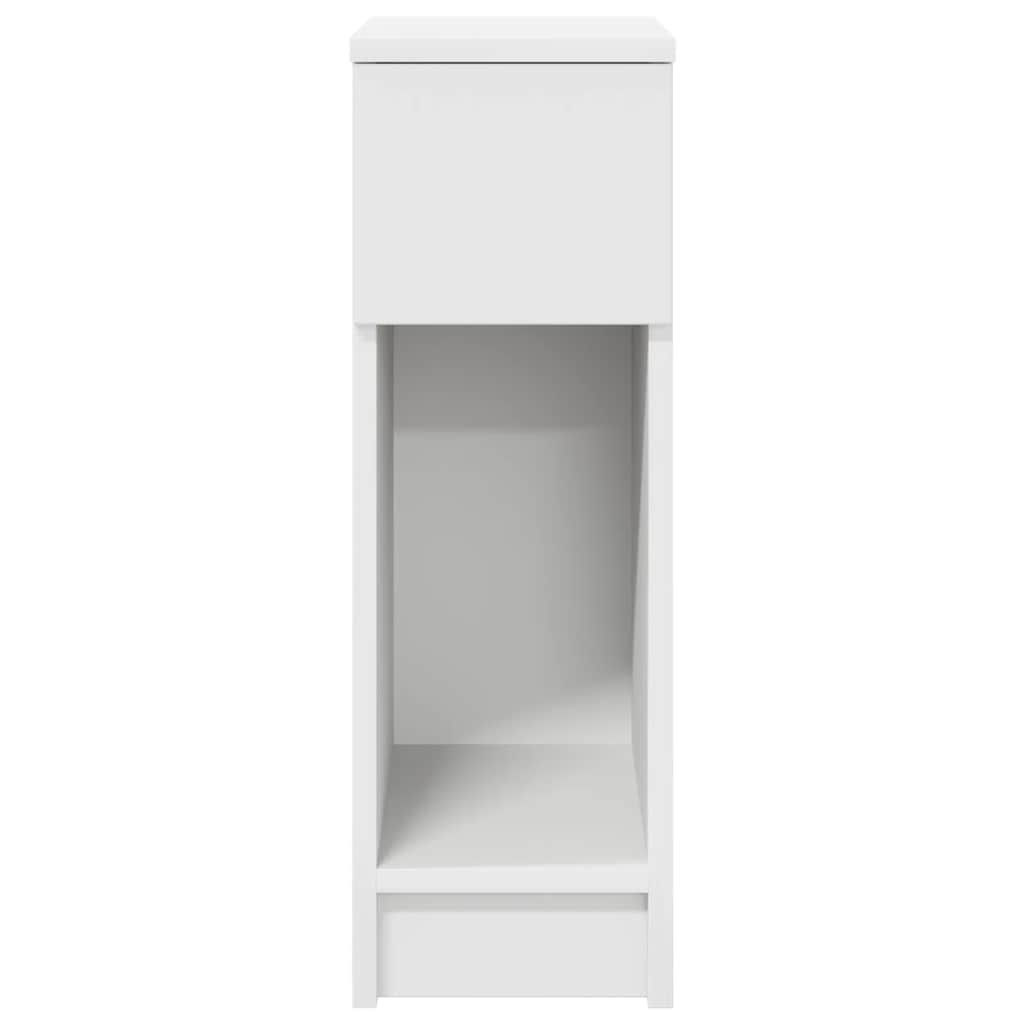 Bedside Cabinets with Drawer 2 pcs White 20x36x60 cm