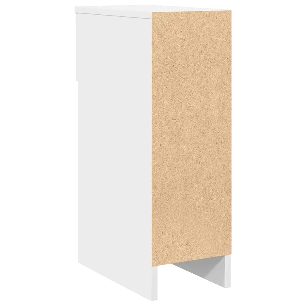 Bedside Cabinets with Drawer 2 pcs White 20x36x60 cm
