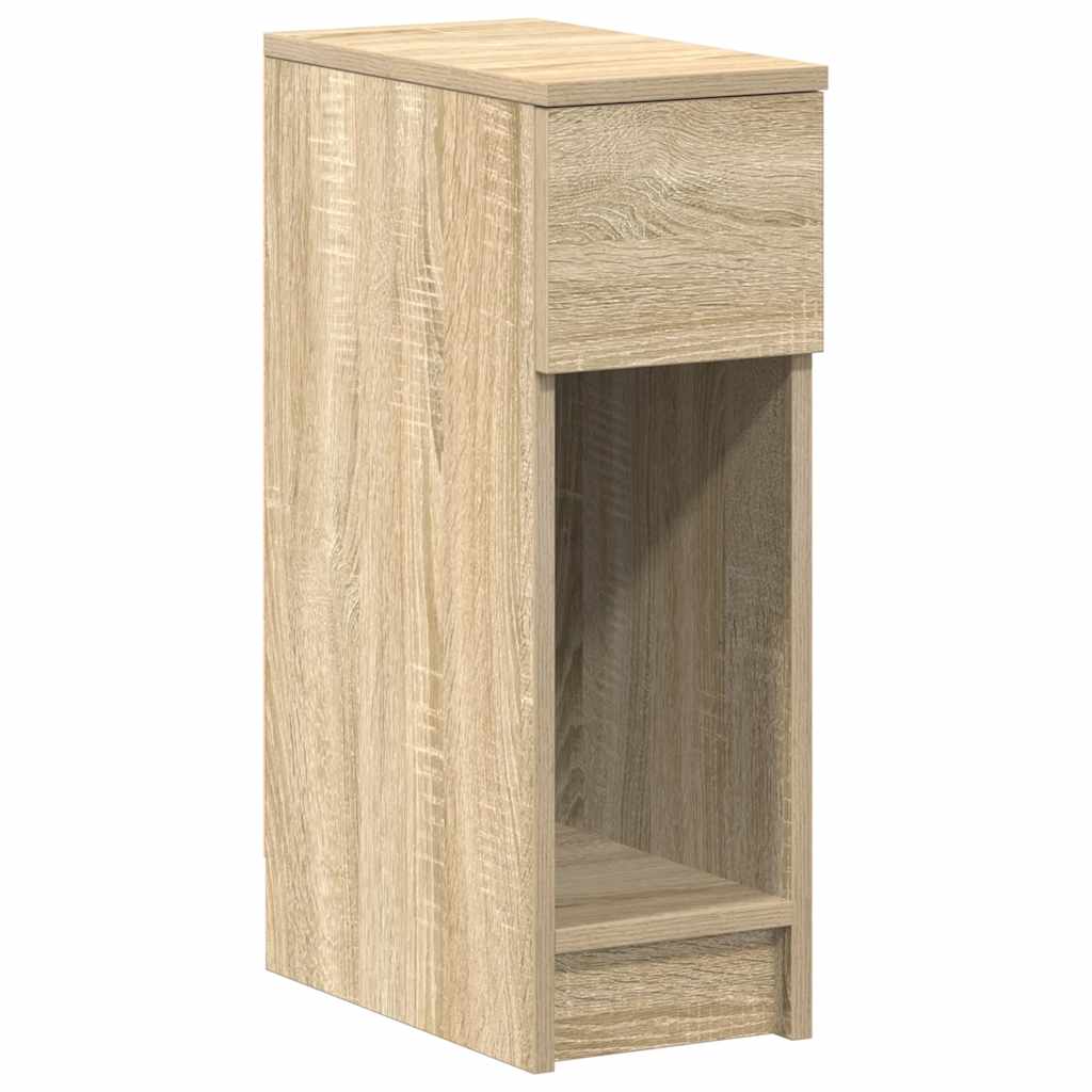Bedside Cabinet with Drawer Sonoma Oak 20x36x60 cm