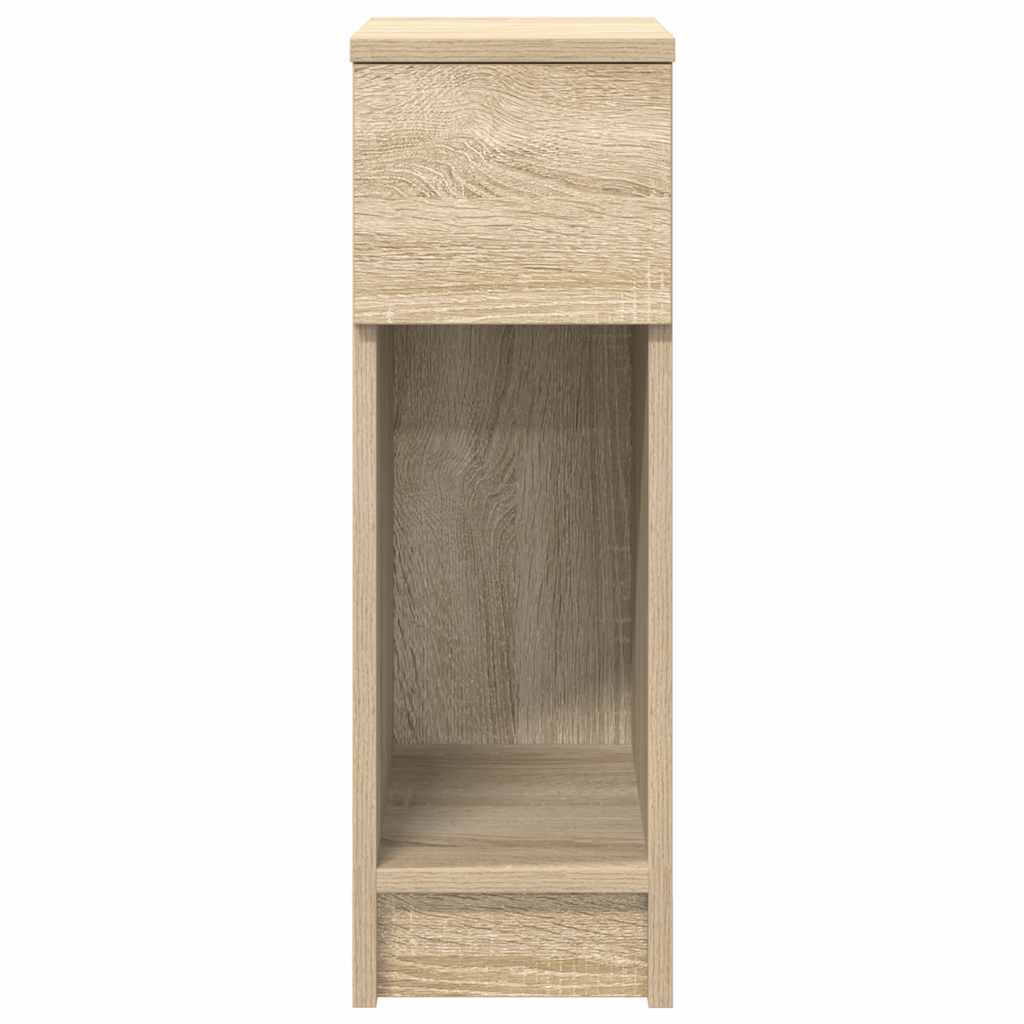 Bedside Cabinet with Drawer Sonoma Oak 20x36x60 cm