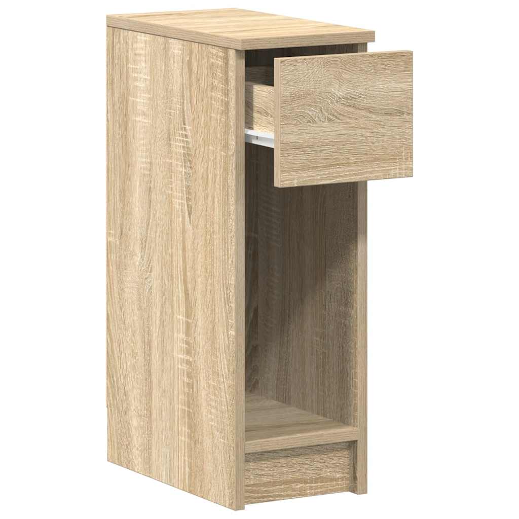 Bedside Cabinet with Drawer Sonoma Oak 20x36x60 cm
