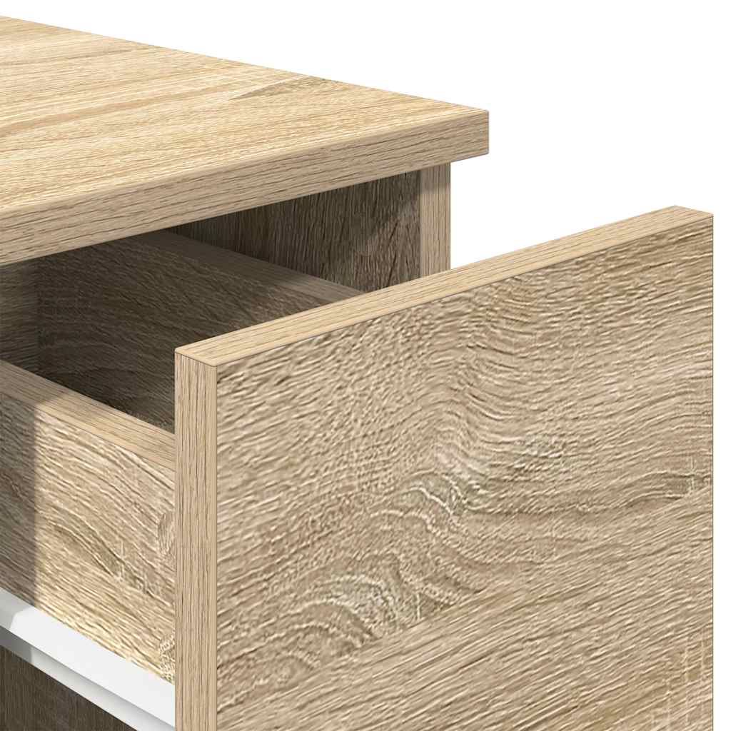 Bedside Cabinet with Drawer Sonoma Oak 20x36x60 cm