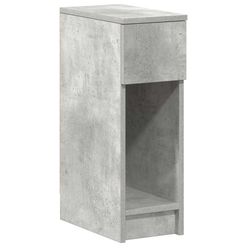 Bedside Cabinets with Drawer 2 pcs Concrete Grey 20x36x60 cm
