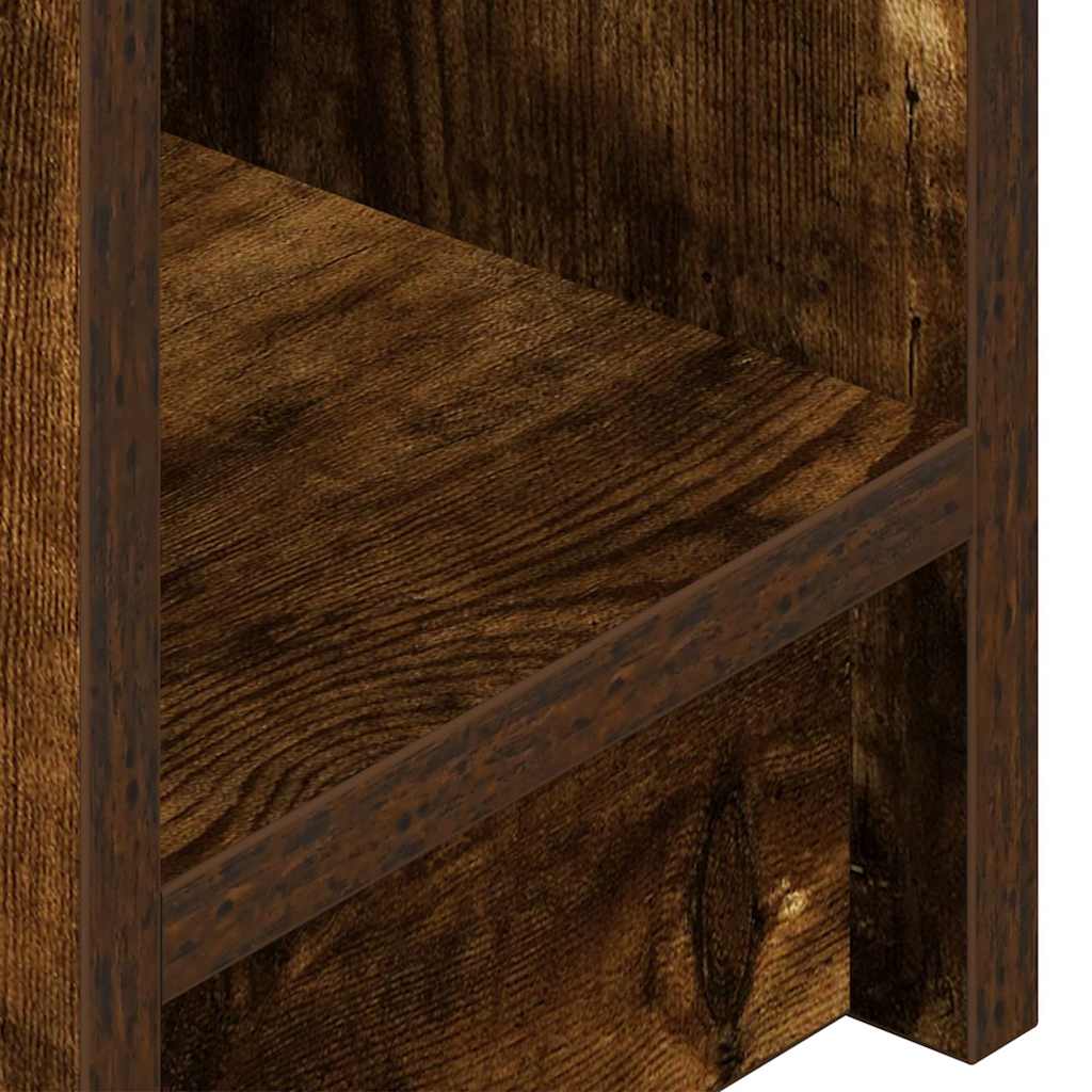Bedside Cabinet with Drawer Smoked Oak 20x36x60 cm