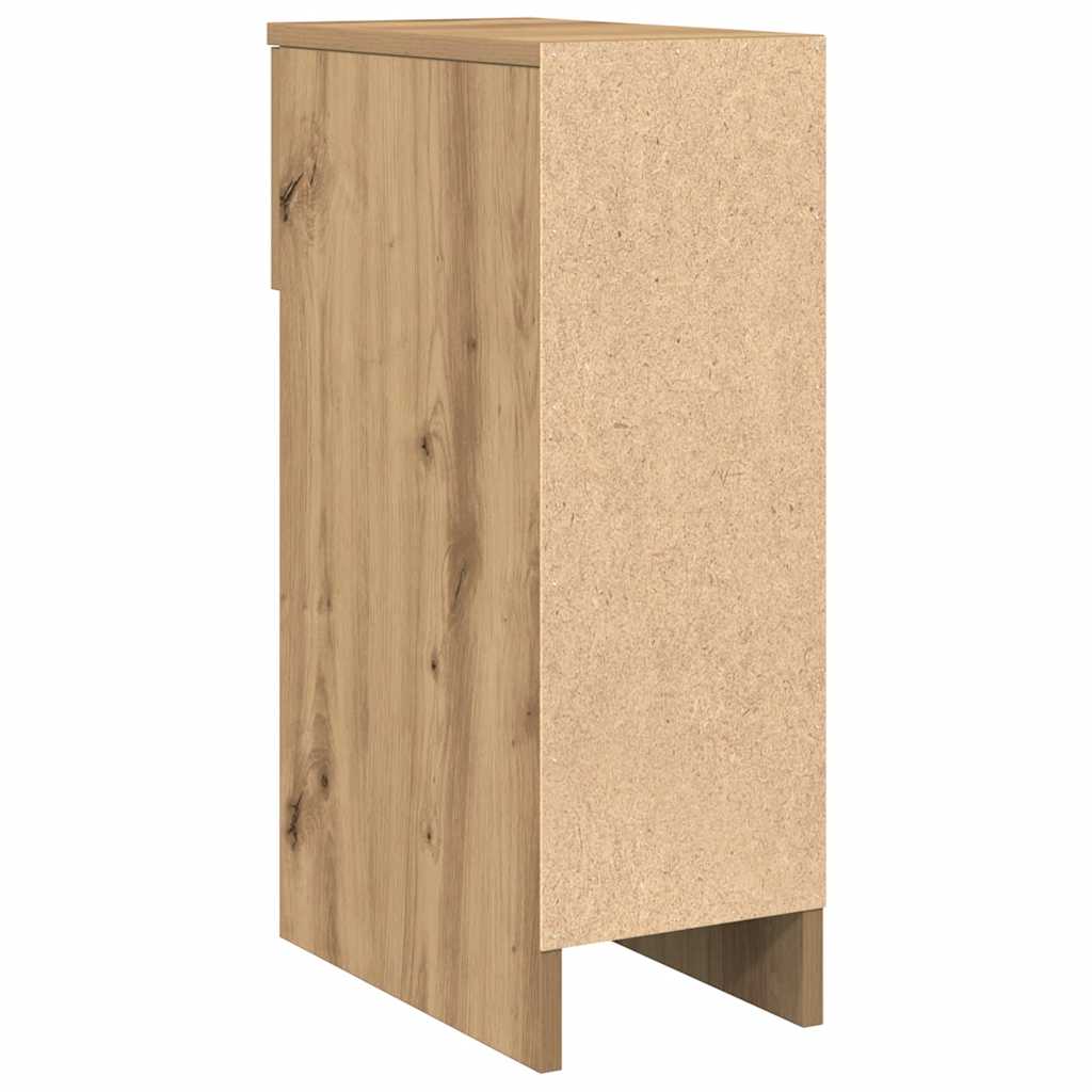 Bedside Cabinet with Drawer Artisan Oak 20x36x60 cm