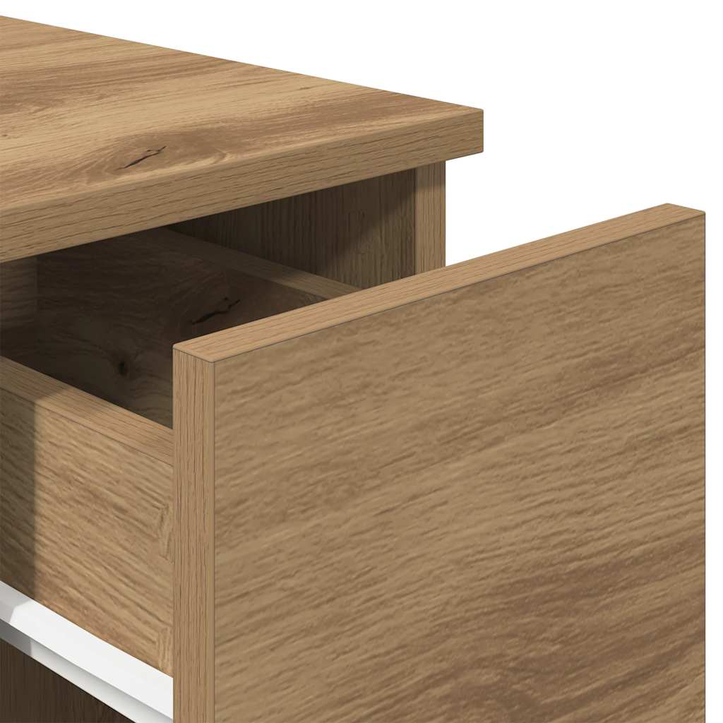 Bedside Cabinets with Drawer 2 pcs Artisan Oak 20x36x60 cm