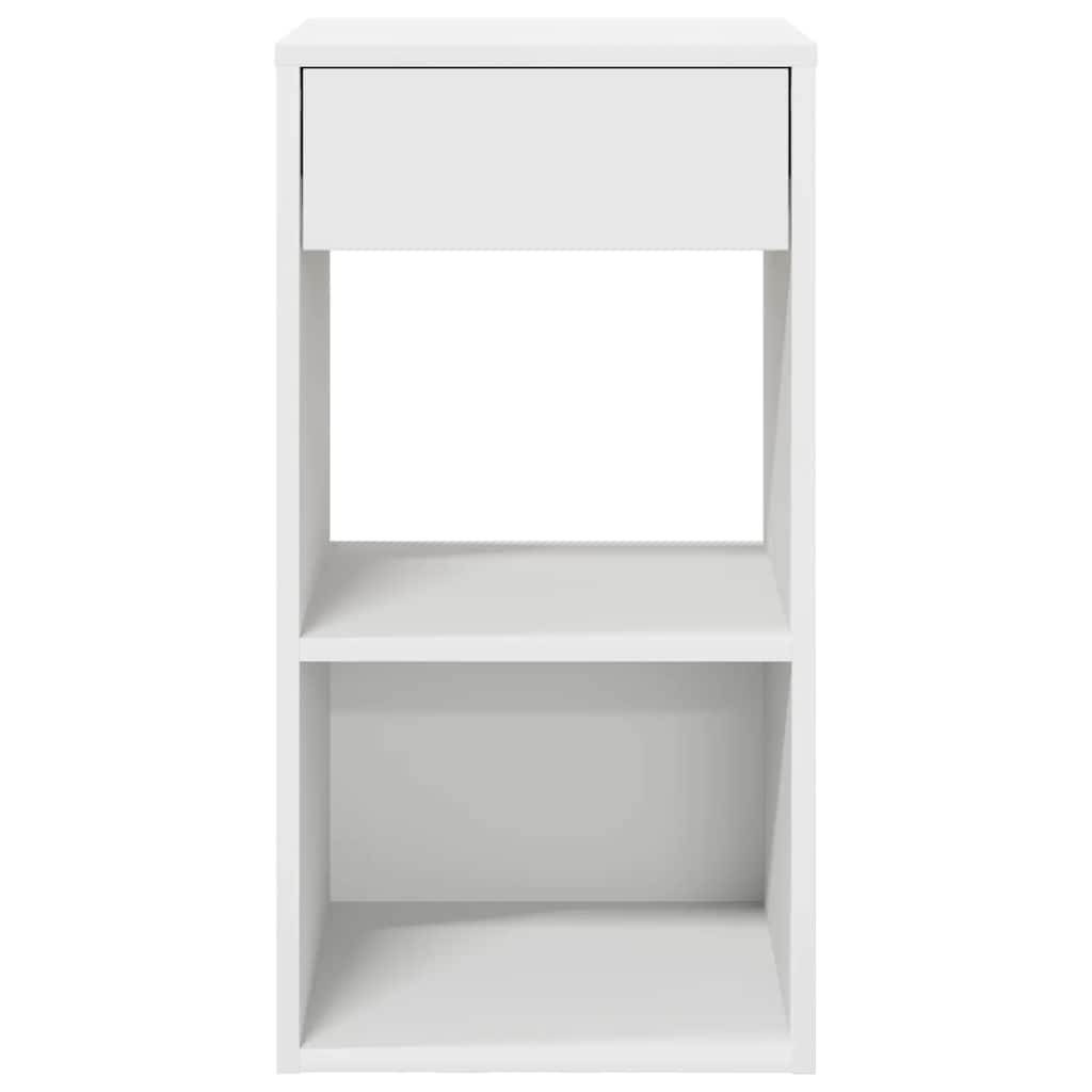 Bedside Cabinets with Drawer 2 pcs White 35x34x66.5 cm