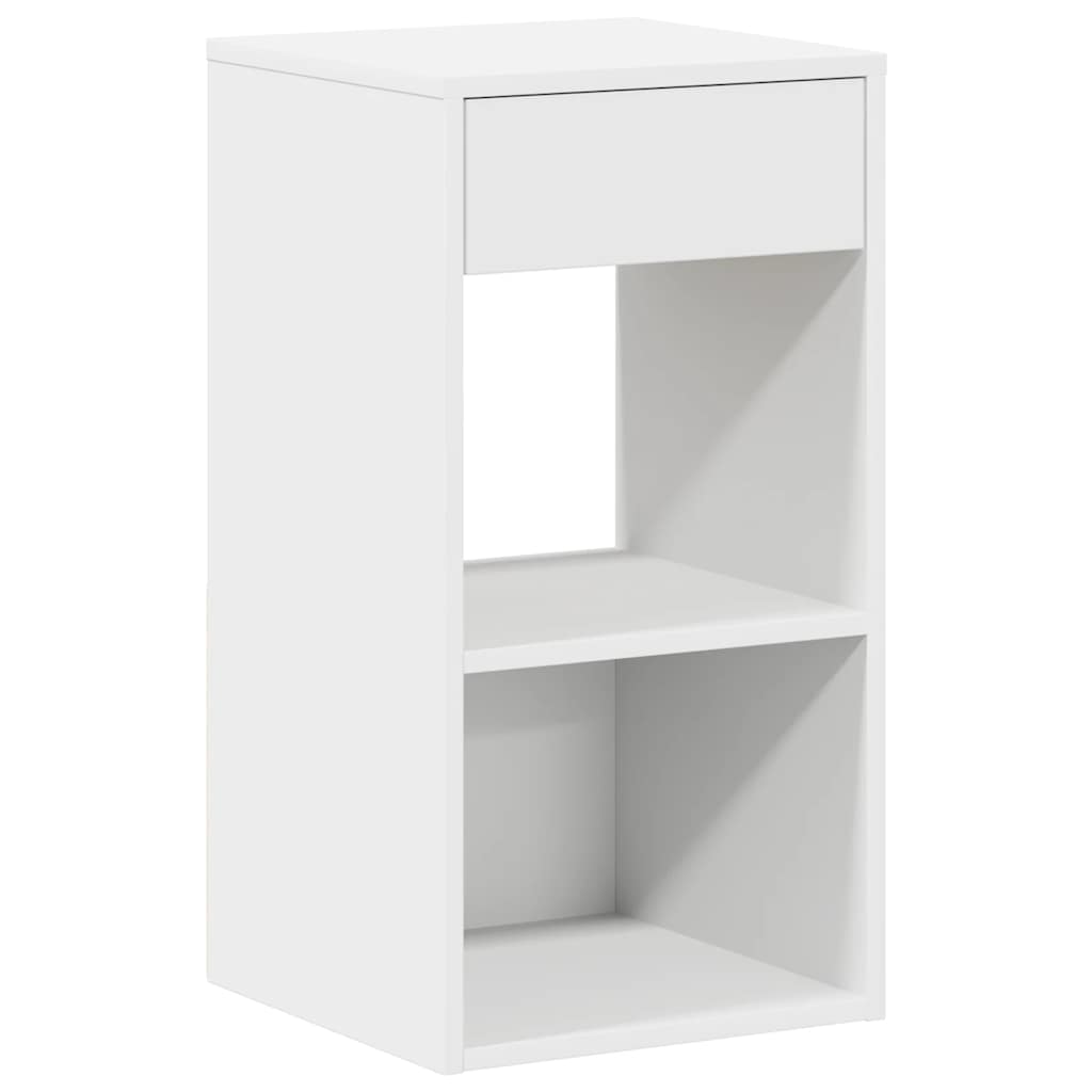 Bedside Cabinets with Drawer 2 pcs White 35x34x66.5 cm