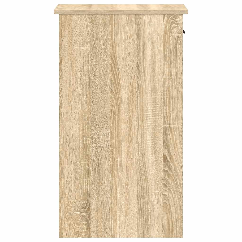 Computer Tower Stand with Drawer Sonoma Oak 35x45x77 cm