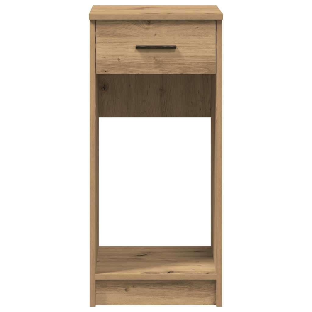 Computer Tower Stand with Drawer Artisan Oak 35x45x77 cm