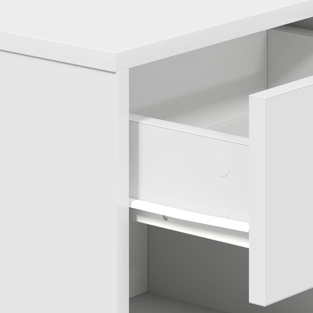 Bedside Cabinet with Drawer White 39x28x41 cm