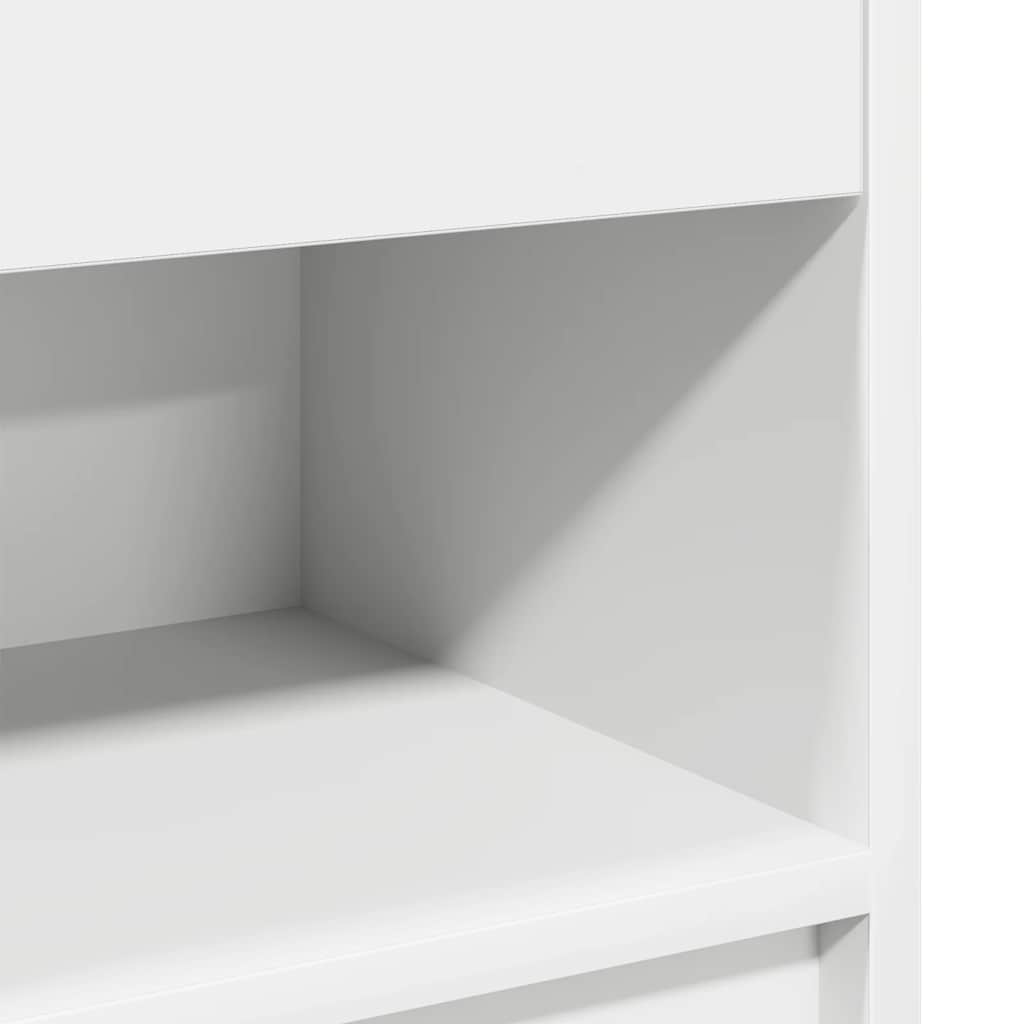 Bedside Cabinet with Drawer White 39x28x41 cm