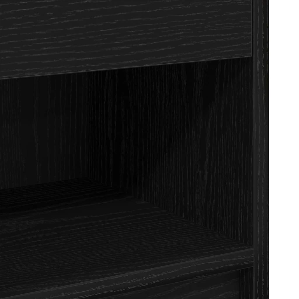 Bedside Cabinets 2 pcs with Drawer Black 39x28x41 cm