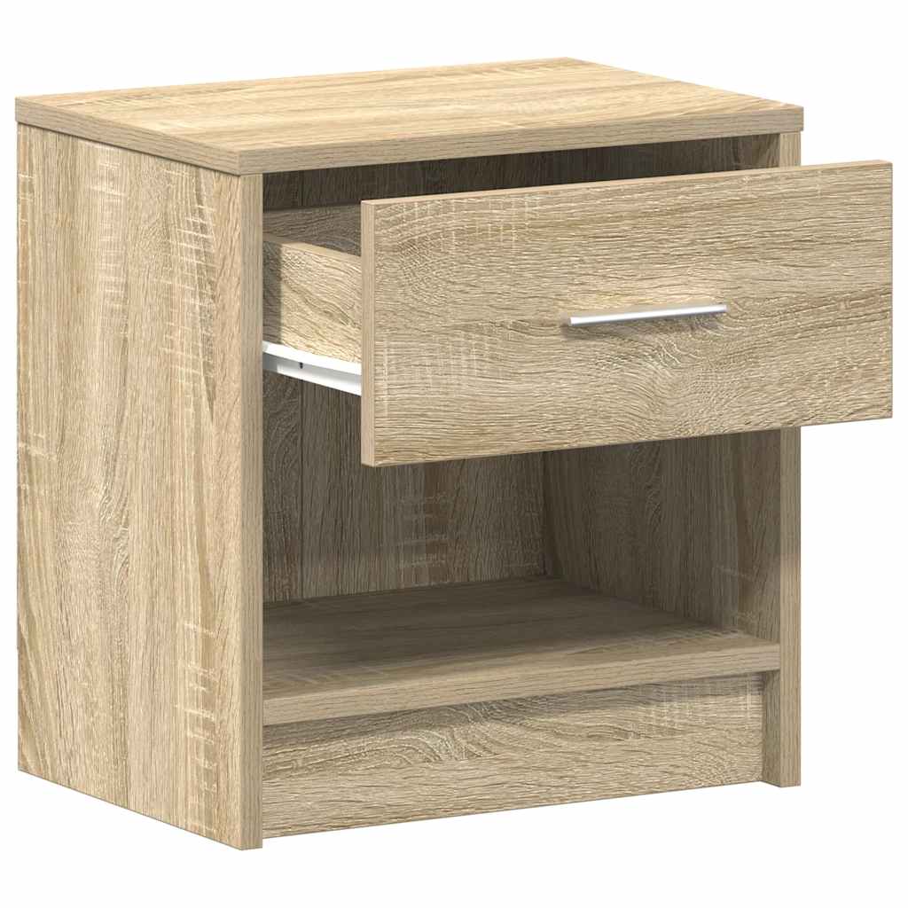 Bedside Cabinet with Drawer Sonoma Oak 39x28x41 cm