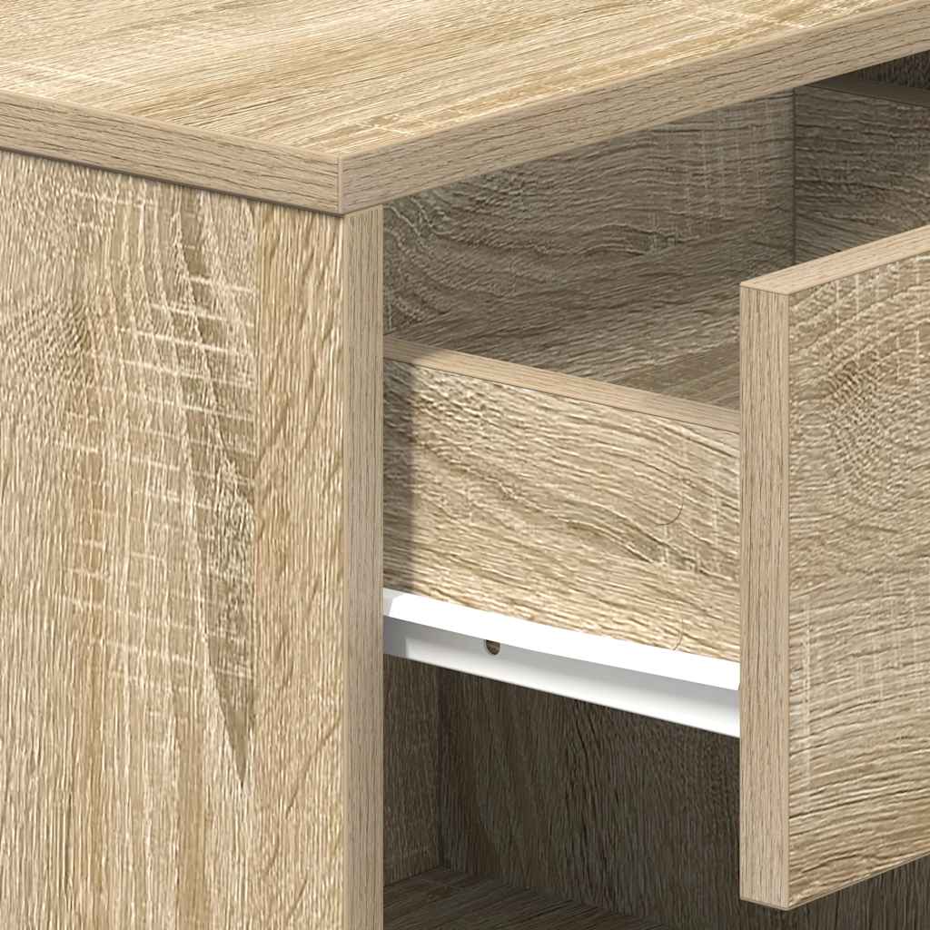 Bedside Cabinets 2 pcs with Drawer Sonoma Oak 39x28x41 cm