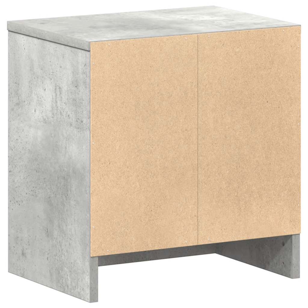 Bedside Cabinets 2 pcs with Drawer Concrete Grey 39x28x41 cm