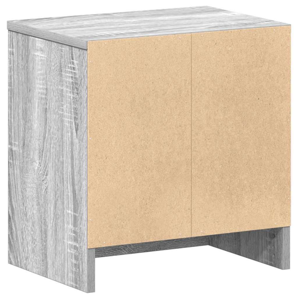 Bedside Cabinets 2 pcs with Drawer Grey Sonoma 39x28x41 cm