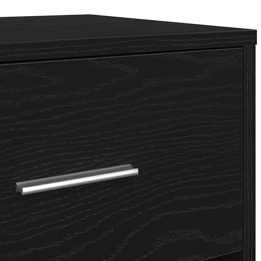 Bedside Cabinets 2 pcs with Drawer Black 40x34x50 cm