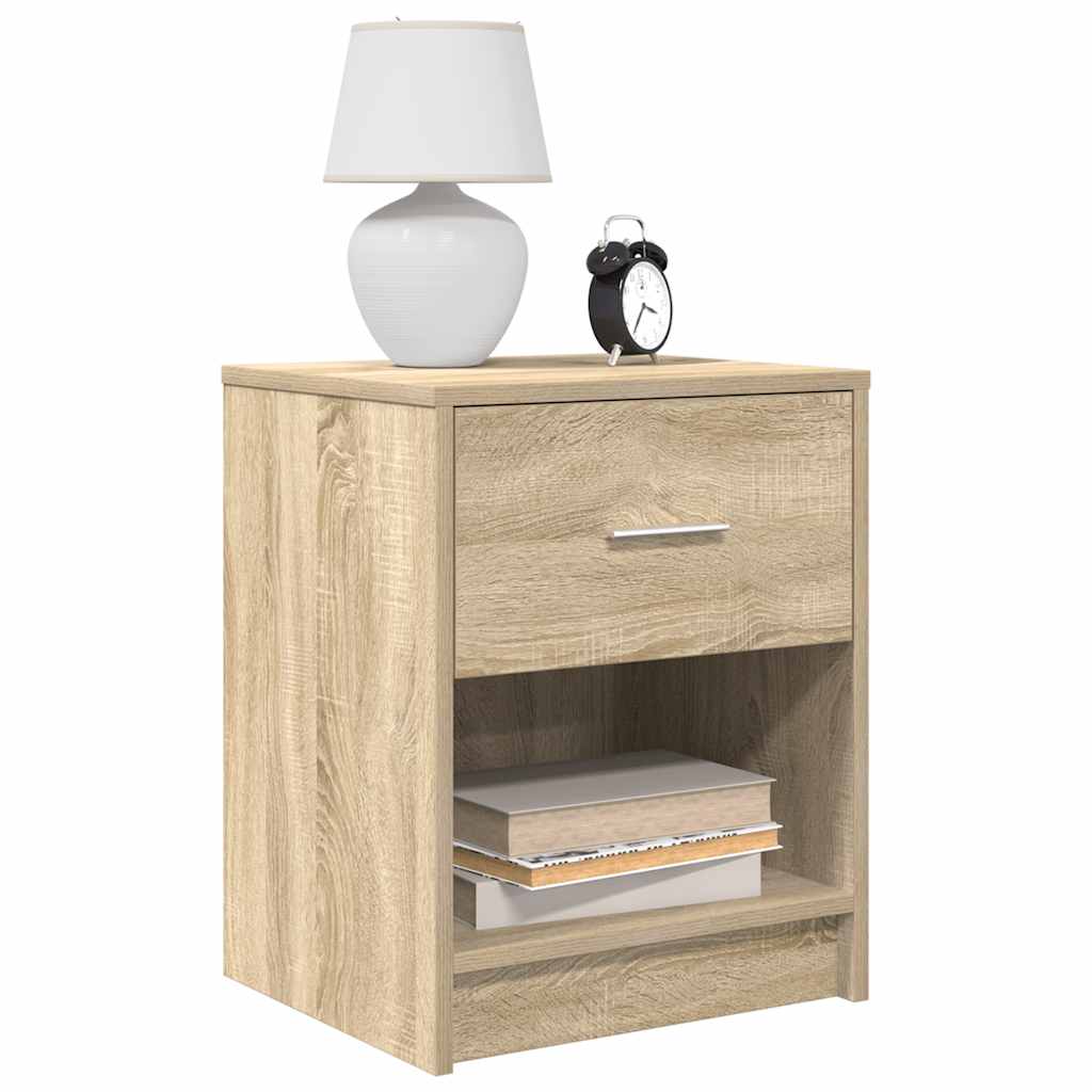 Bedside Cabinet with Drawer Sonoma Oak 40x34x50 cm
