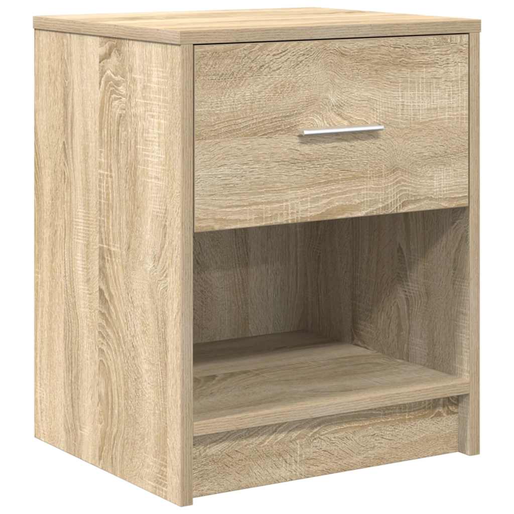 Bedside Cabinets 2 pcs with Drawer Sonoma Oak 40x34x50 cm