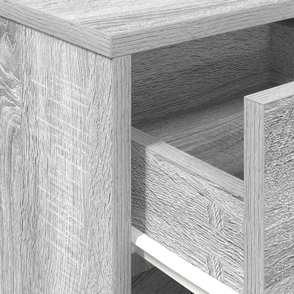 Bedside Cabinet with Drawer Grey Sonoma 40x34x50 cm