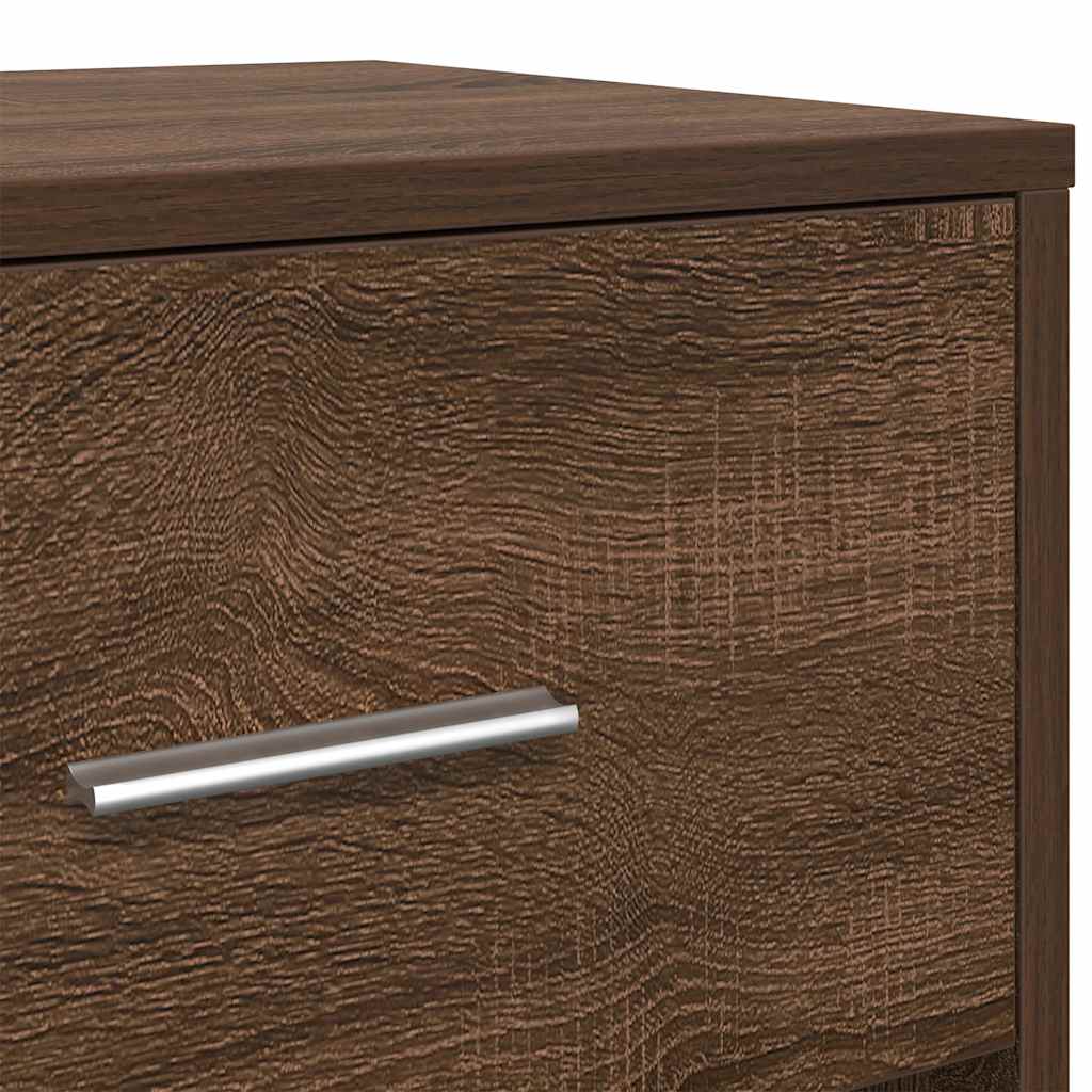 Bedside Cabinets 2 pcs with Drawer Brown Oak 40x34x50 cm
