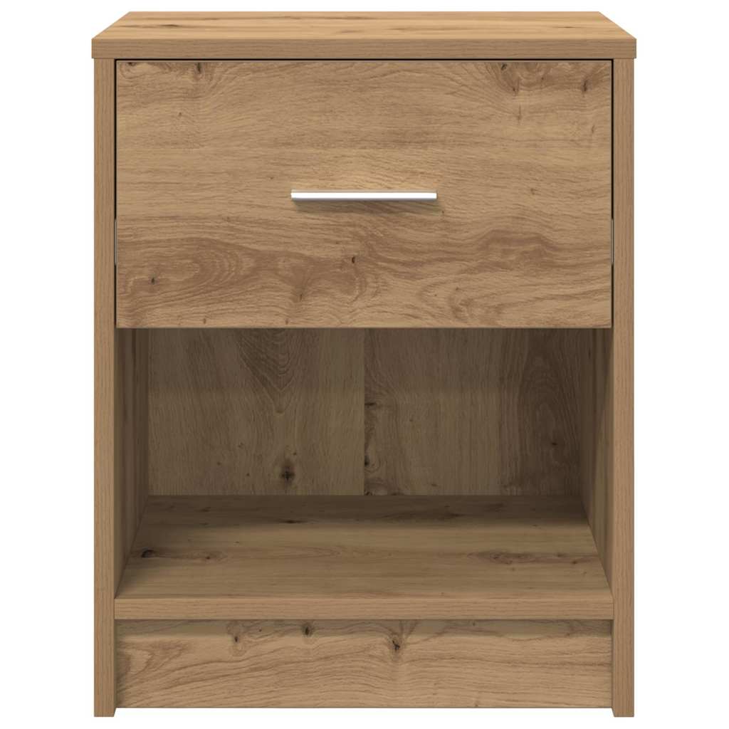 Bedside Cabinets 2 pcs with Drawer Artisan Oak 40x34x50 cm