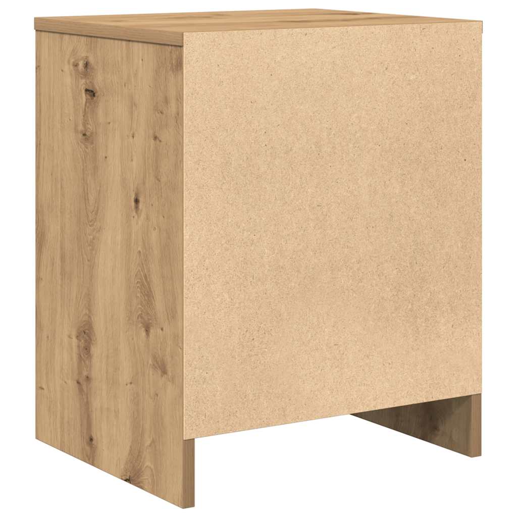Bedside Cabinets 2 pcs with Drawer Artisan Oak 40x34x50 cm