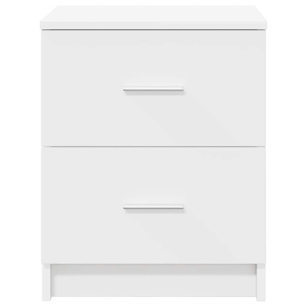 Bedside Cabinets 2 pcs with 2 Drawers White 40x36x50 cm