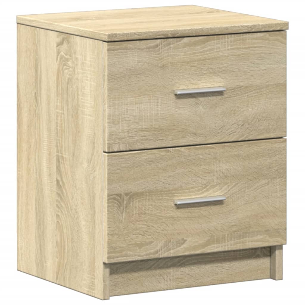 Bedside Cabinet with 2 Drawers Sonoma Oak 40x36x50 cm