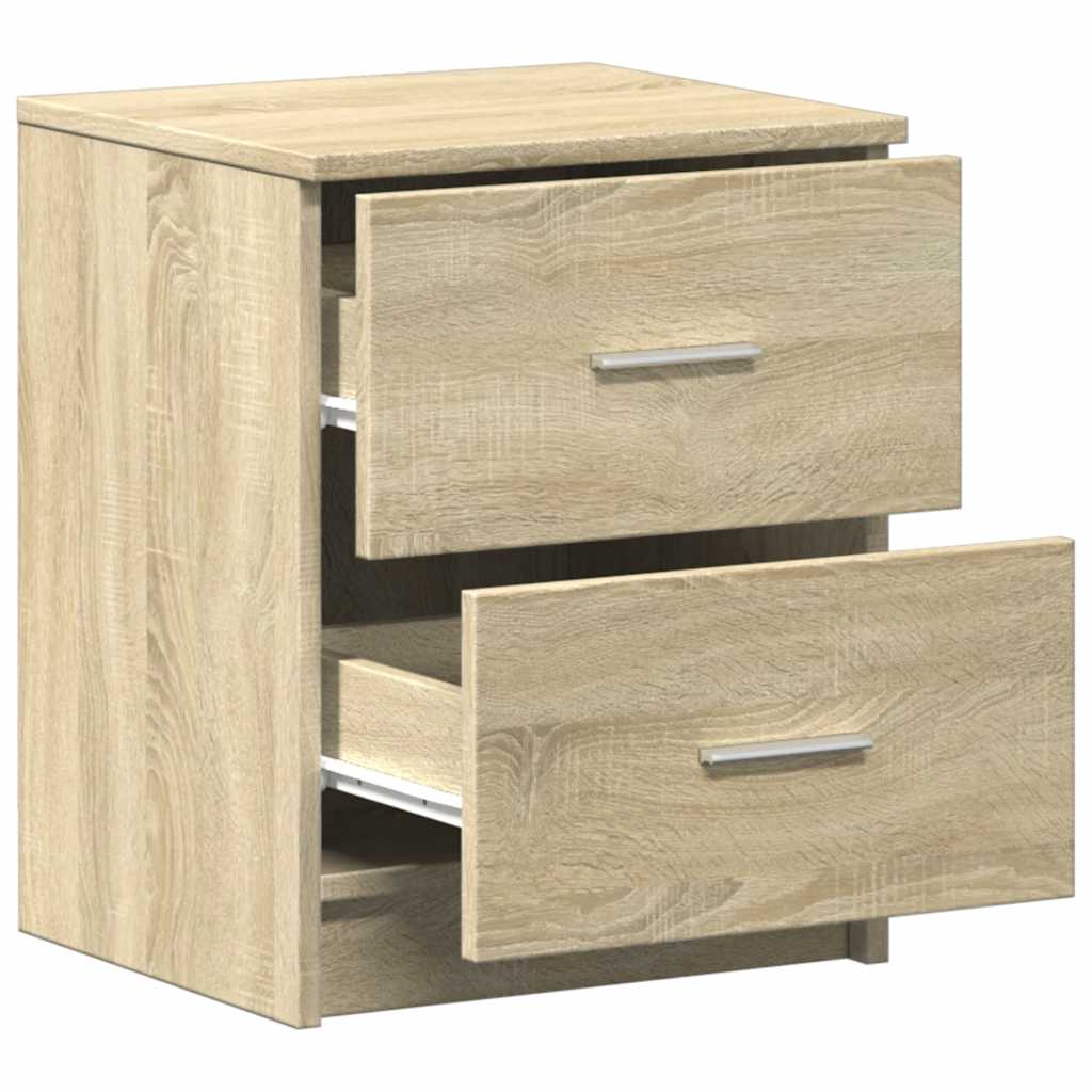 Bedside Cabinets 2 pcs with 2 Drawers Sonoma Oak 40x36x50 cm