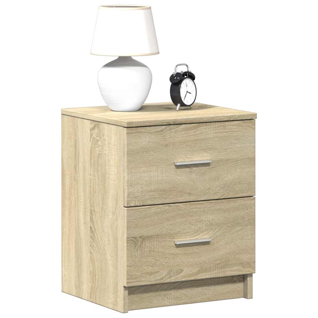 Bedside Cabinets 2 pcs with 2 Drawers Sonoma Oak 40x36x50 cm