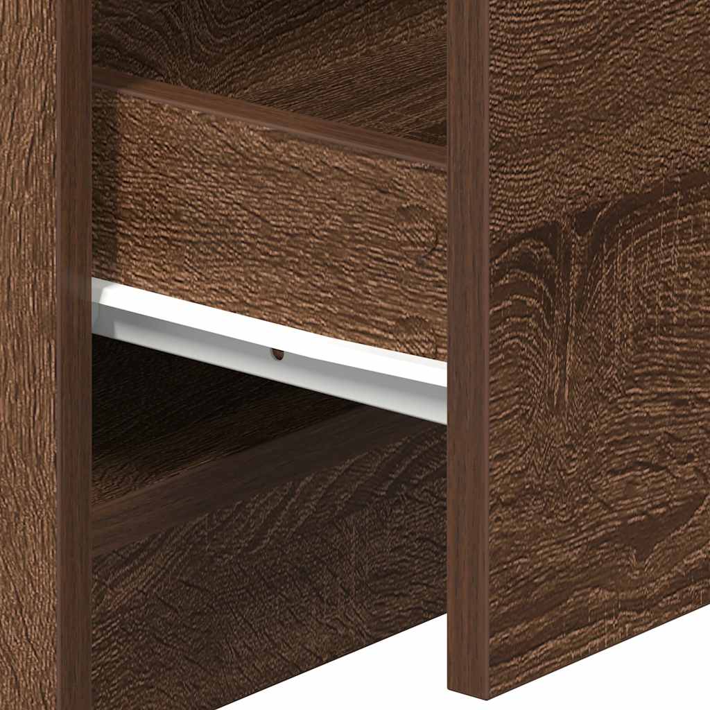 Bedside Cabinets 2 pcs with 2 Drawers Brown Oak 40x36x50 cm