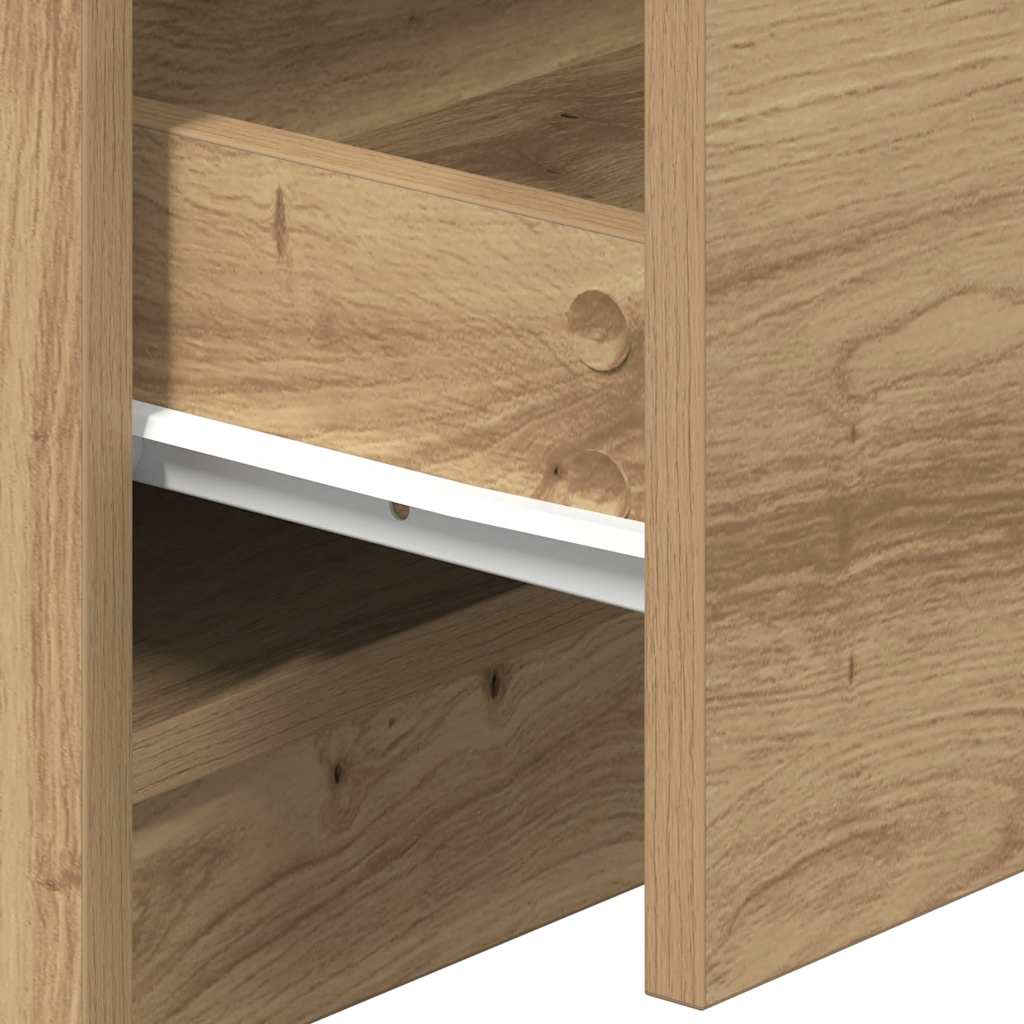 Bedside Cabinets 2 pcs with 2 Drawers Artisan Oak 40x36x50 cm