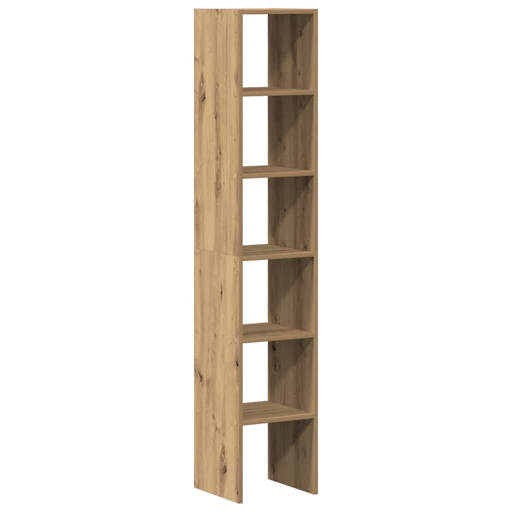 Bookcases 2 pcs Stackable Artisan Oak 30x30x80 cm Engineered Wood