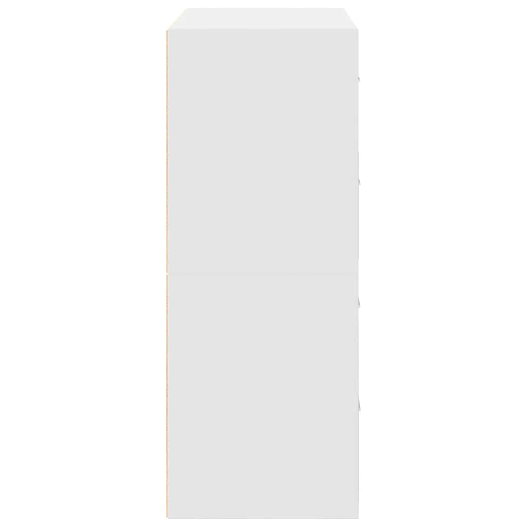 Cabinets with 2 Drawers 2 pcs White 60x31x40 cm Engineered Wood