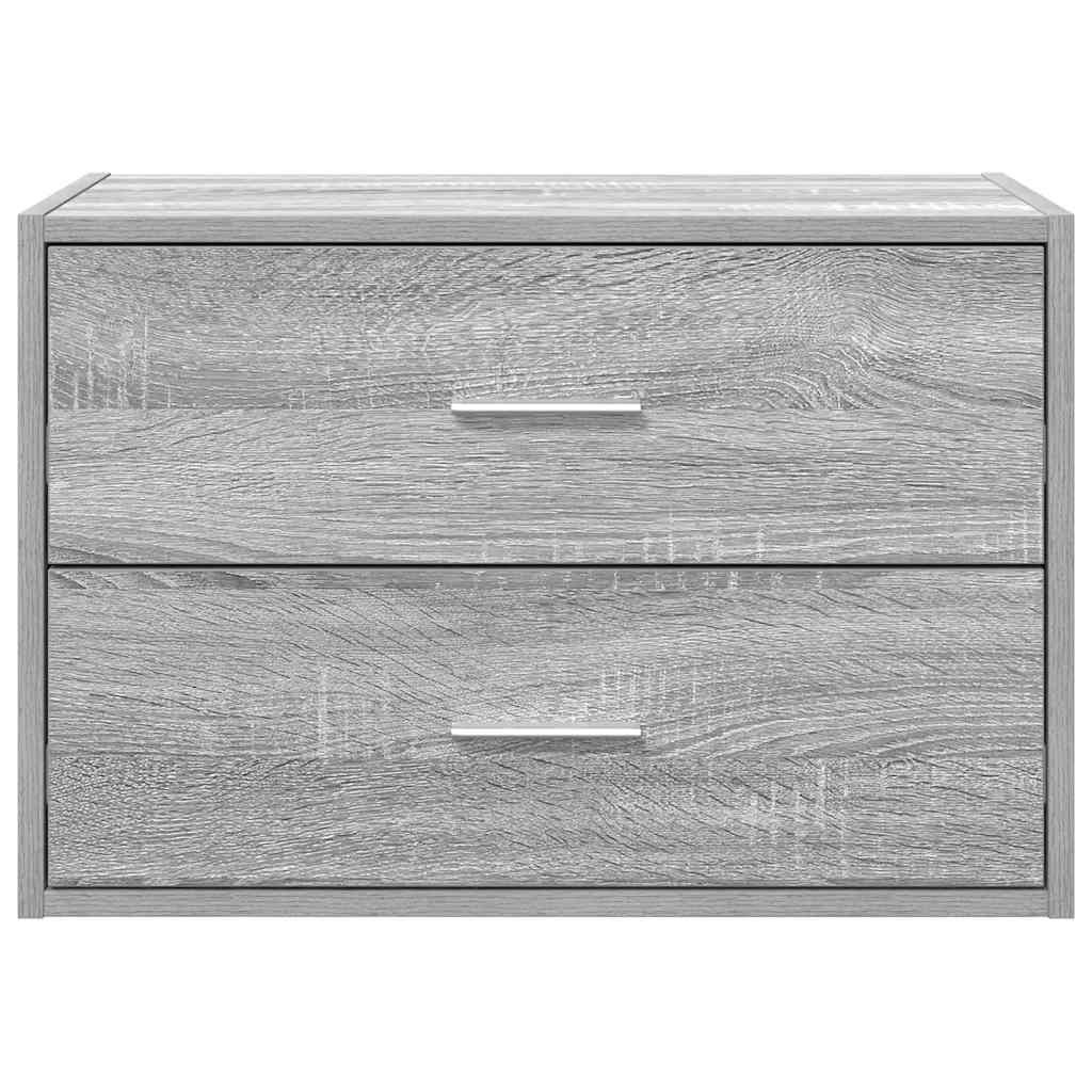 Cabinet with 2 Drawers Grey Sonoma 60x31x40 cm Engineered Wood